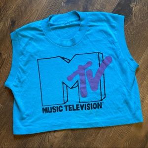TRUE VINTAGE 80s MTV Crop top